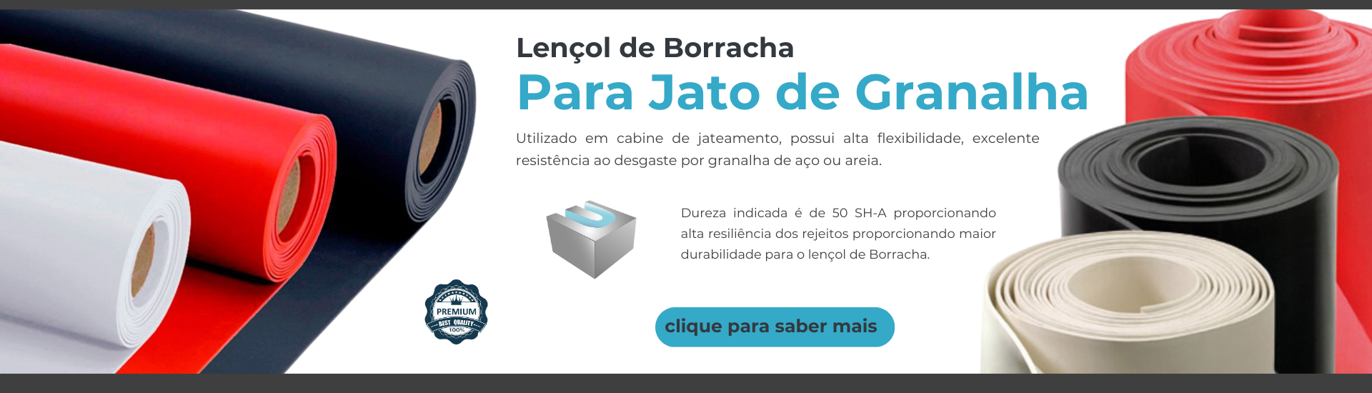 Imagem Ilustrativa de Lençol de Borracha Para Jato de Granalha