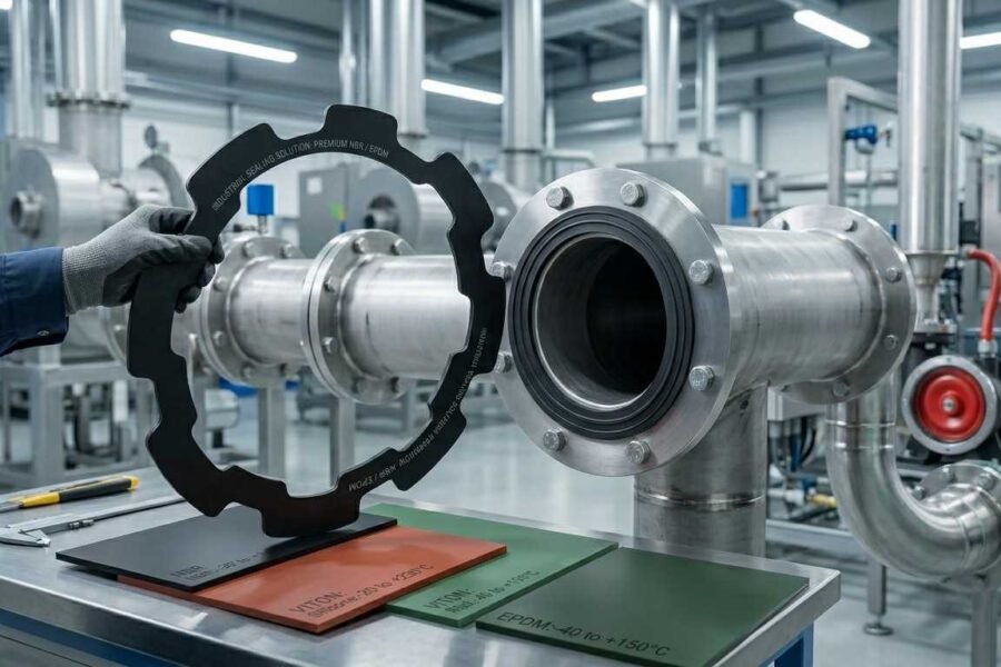 Lençol de borracha para vedação técnica industrial